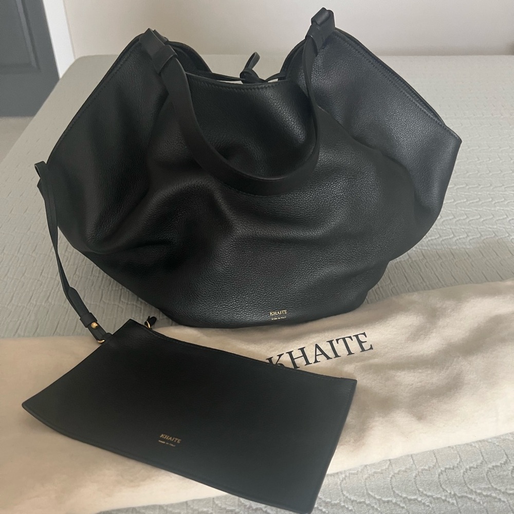 KHAITE lotus Tote with Pouch
